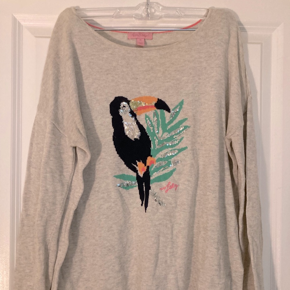 Embroidered Lightweight Sweater